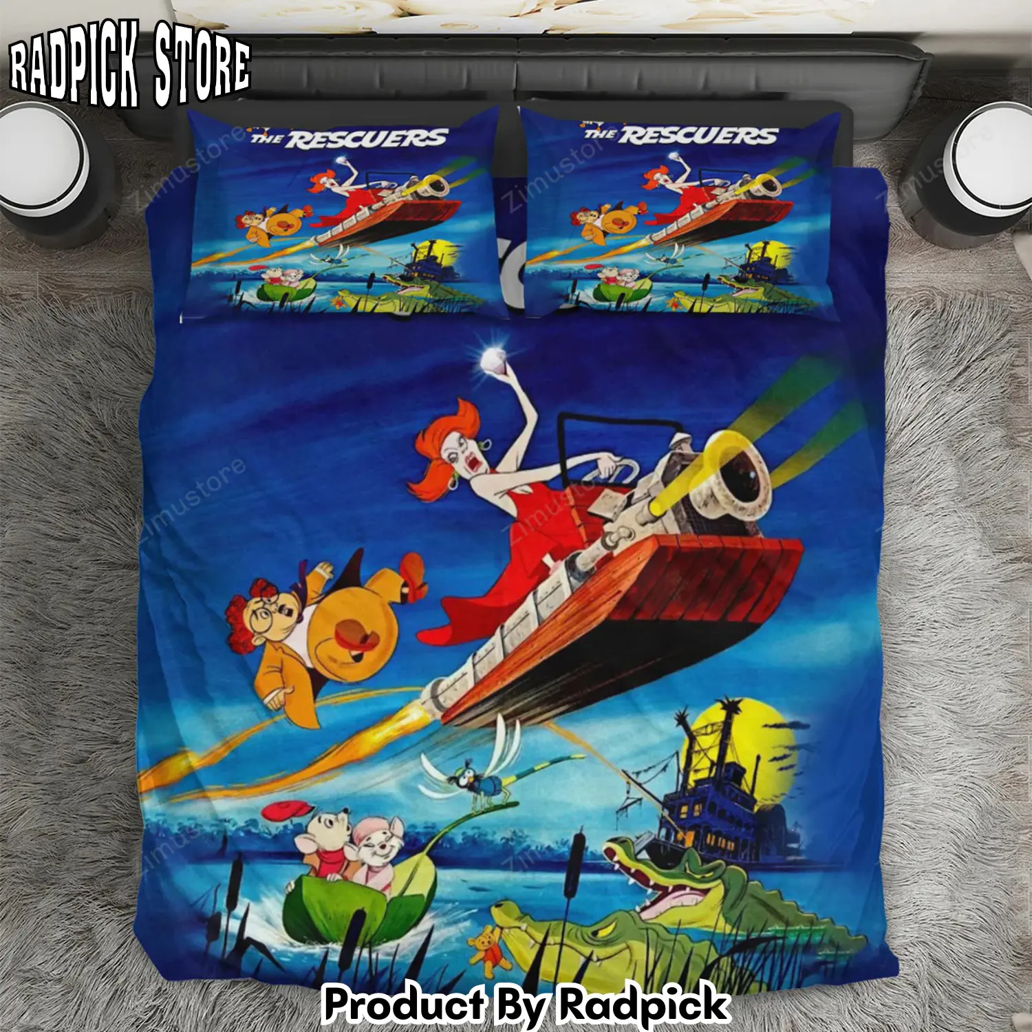 Radpick the rescuers poster 7 3pcs 3pcs bedding set duvet cover and pillow cases gift for fan rp327983
